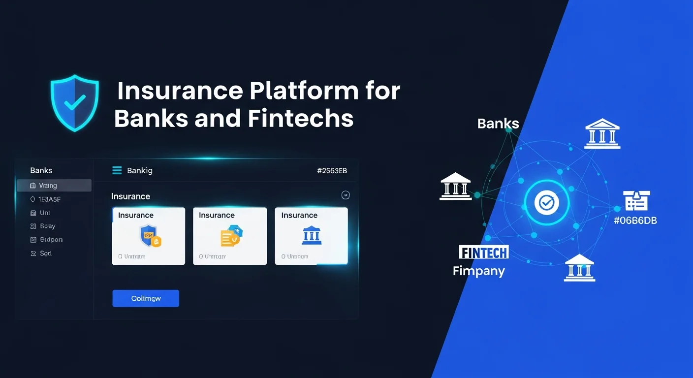 Plataforma de seguros para bancos e fintechs - dashboard digital de produtos
